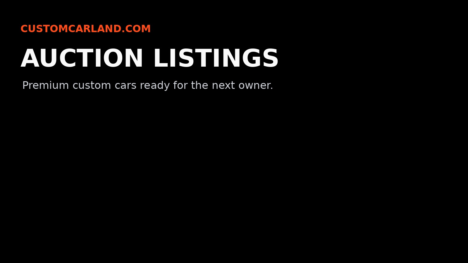 Auction Listings for Custom Cars Need More Context branded custom car artwork