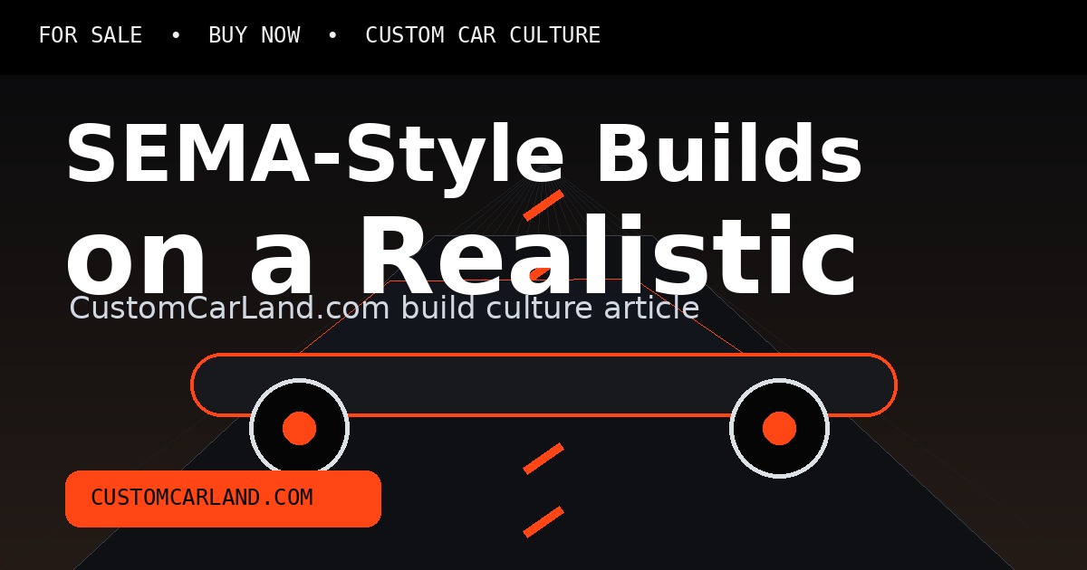 SEMA-Style Builds on a Realistic Budget branded custom car artwork